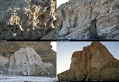 صخرههای فضایی منطقه"کاظیم داشی"دریاچه ارومیه+تصاویر