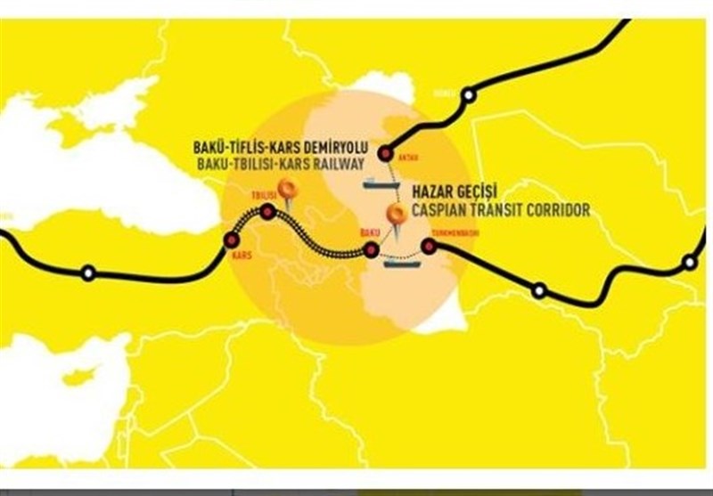 گزارش تسنیم|رویکرد روسیه به خط‌آهن باکو ــ تفلیس ــ کارس
