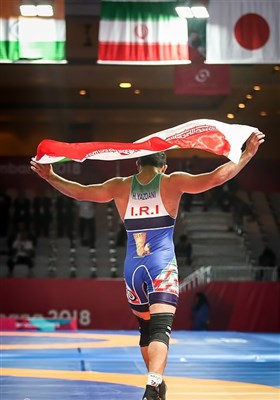 کسب اولین مدال طلای ایران در بازی‌های آسیایی 2018 توسط حسن یزدانی
