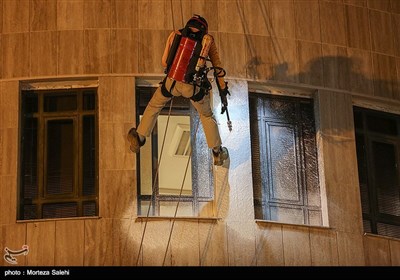 مانور آتش نشانی در اصفهان