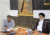 اعضای کاروان قرآنی نور با سرپرست حجاج ایرانی دیدار کردند