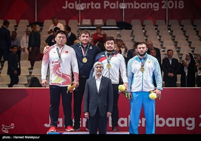 کسب مدال طلای مسابقات کشتی آزاد توسط پرویز هادی - بازی‌های آسیایی 2018