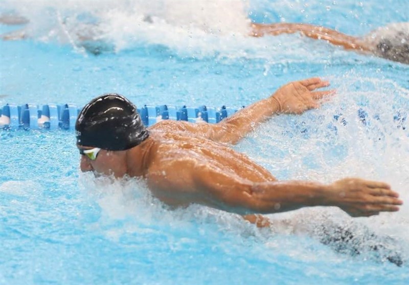 شنای انتخابی المپیک| مهدی انصاری در 50 متر پروانه چهارم شد