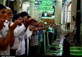 برگزاری نماز عید قربان در مسجد مقدس جمکران به روایت تصویر