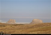 "مرگ سفید"؛ دریاچه ارومیه "کفنپوش" شد+فیلم