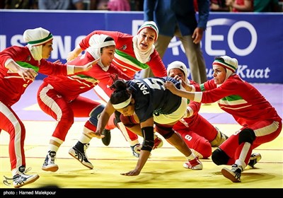 دیدار تیم‌های ملی کبدی زنان ایران و هند - فینال بازی‌های آسیایی 2018