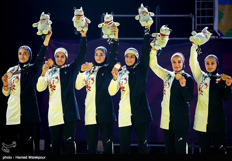 مراسم استقبال از بانوان مدال‌آور اصفهانی در بازی‌های آسیایی برگزار شد