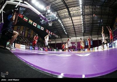 دیدار تیم‌های بسکتبال ایران و سوریه - بازی‌های آسیایی 2018