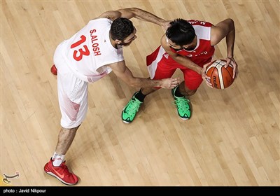 دیدار تیم‌های بسکتبال ایران و سوریه - بازی‌های آسیایی 2018