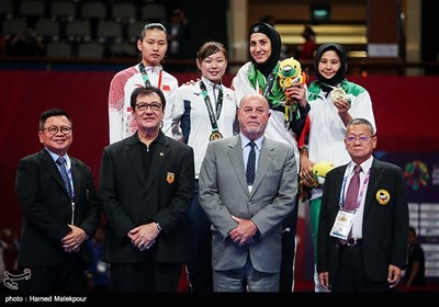کسب مدال برنز حمیده عباسعلی در وزن 68+ کیلوگرم مسابقات کاراته - بازی‌های آسیایی 2018