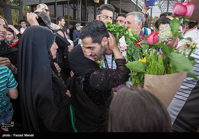 مراسم استقبال از قهرمانان کبدی کرمانشاهی 