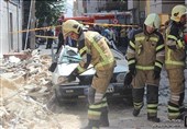 البرز| ریزش آوار بنای نیمهکاره در اثر تندباد جان 2 نفر را در ساوجبلاغ گرفت