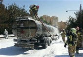 امکانات انتقال سوخت از تانکرهای واژگون شده در همدان وجود ندارد