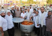 خوزستان|بزرگترین نذری به مناسبت عید غدیر خم در دزفول طبخ شد