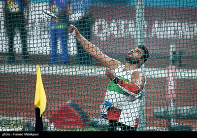 احسان حدادی در مسابقات پرتاب دیسک - بازی‌های آسیایی 2018