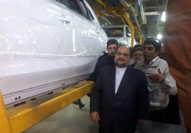 خط تولید خودروی MG در سمنان با حضور وزیر صنعت راه‌اندازی شد