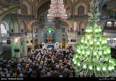 نماز عید سعید غدیر خم در حرم شاه عبدالعظیم حسنی