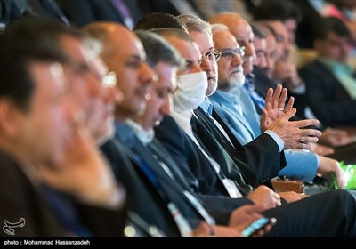  علی لاریجانی رئیس مجلس در نخستین جشنواره ملی تجارب موفق بیمارستانی