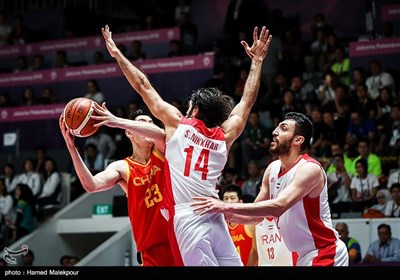 دیدار تیم‌های ملی بسکتبال ایران و چین - فینال بازی‌های آسیایی 2018