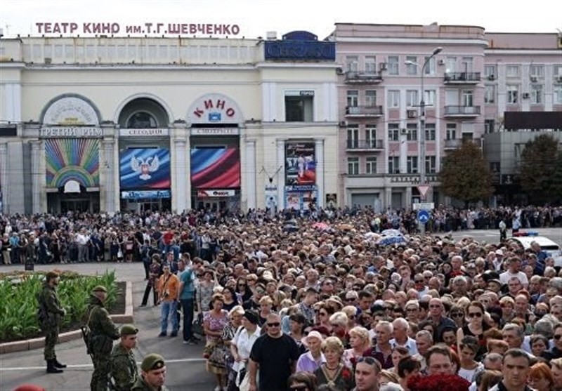 حضور بیش از 120هزار نفر در مراسم وداع با رهبر جمهوری دونتسک