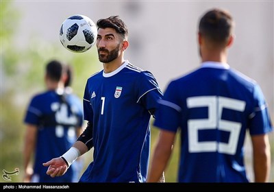 تمرین تیم ملی فوتبال ایران