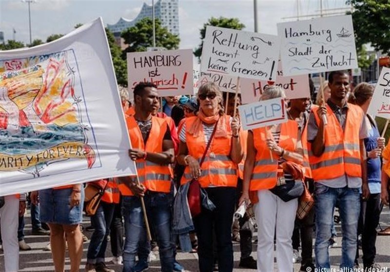 اعتراض شهروندان آلمانی به سیاست های سختگیرانه دولت در قبال پناهجویان