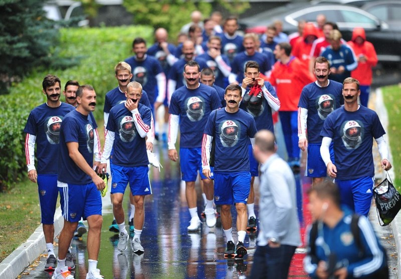 فوتبال جهان| جشن ویژه سبیلوهای روس برای چرچسوف