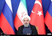 اجلاس تهران| روحانی در کنفرانس خبری: باید تروریست‌ها سلاح‌ را زمین بگذارند/ لزوم تسریع در تدوین قانون اساسی سوریه