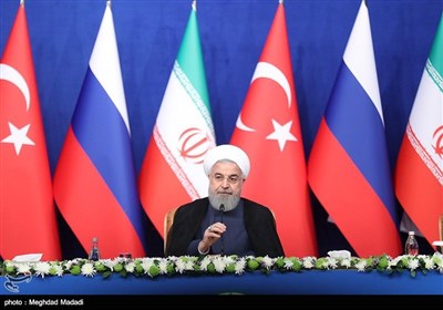 Presidents of Iran, Russia, Turkey Attend Press Conference after Tehran Summit