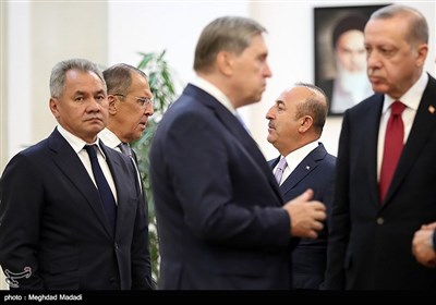 دیدار پوتین و اردوغان در حاشیه اجلاس سه جانبه تهران