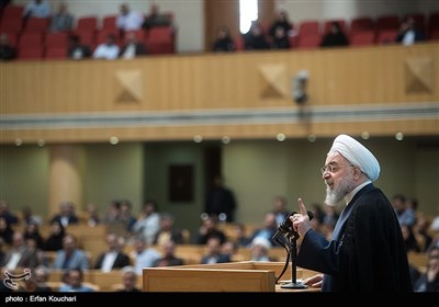 سخنرانی حسن روحانی رئیس جمهور در اختتامیه چهاردهمین جشنواره شهید رجایی