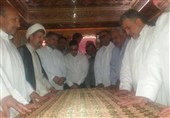 کاشان|آستان سلطان علی محمد باقر(ع) غبارروبی شد