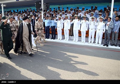 حضور فرمانده معظم کل قوا در مراسم تحلیف دانشجویان دانشگاه‌های افسری ارتش