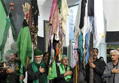 آيين،خراسان،علم،جنوبي،مراسم،آييني،بيرجند،محرم،پارچه،آغاز،فره ...