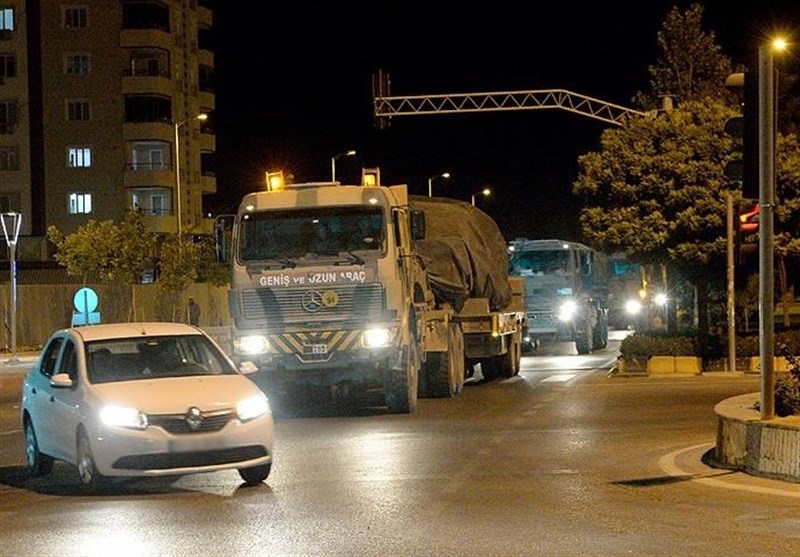 انتقال سنگین نفرات و مهمات نظامی ترکیه به مرز ادلب