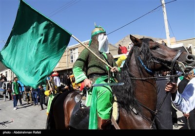  ورود نمادین کاروان امام حسین (ع) به کربلا