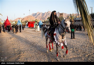 حرکت نمادین ورود کاروان امام حسین (ع) به کربلا و اجرای تعزیه- یزد