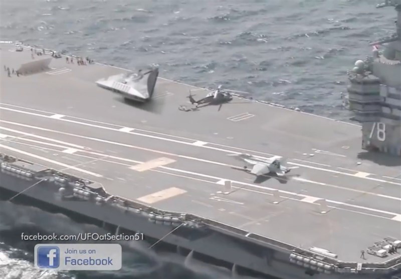 Detecting UFO-like objects on the US aircraft carrier caused ...