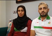 تهران| گفت‌و‌گوی تسنیم با زوج ورزشی رشته کانوپولو: &quot;پوشش اسلامی&quot; هیچ محدودیتی برای قهرمانی بانوان ورزشکار ایرانی نیست+فیلم