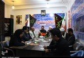 دفتر تسنیم گلستان مزین به پرچم مقدس عزای ابا عبدالله الحسین (ع) شد+تصاویر