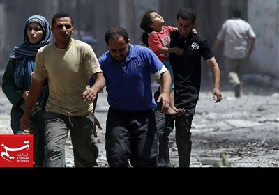 غزہ پر اسرائیلی حملے کے مناظر