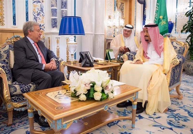 عربستان| گوترش به دیدار ملک سلمان رفت