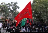 مراسم عزاداری سومین روز شهادت اباعبدالله الحسین(ع) در همدان + فیلم