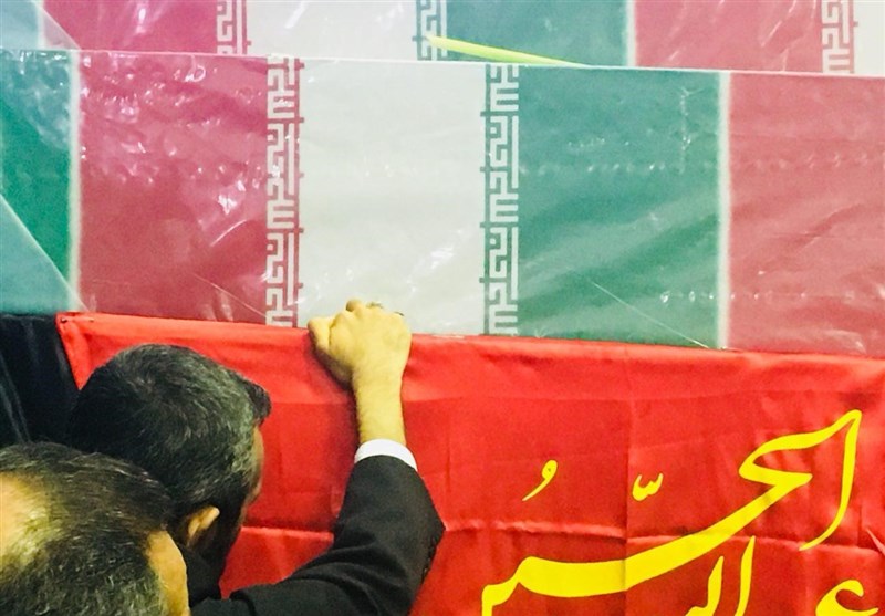 مراسم وداع با پیکر 9 شهید گمنام و یک شهید مدافع حرم در کرمان