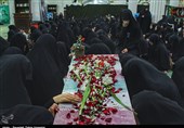 وداع مردم آذربایجان شرقی با 9 شهید گمنام در مصلی بزرگ امام خمینی (ره) تبریز
