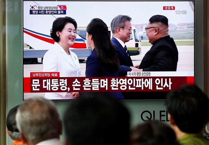 استقبال گرم رهبر کره شمالی از رئیس جمهور کره جنوبی+فیلم و تصاویر