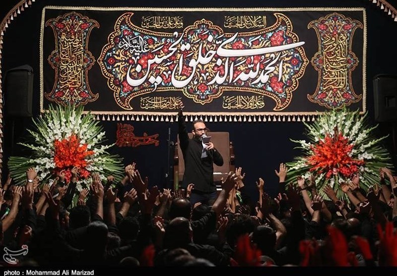مراسم عزاداری در حسینیه شهدا قم به روایت تصویر