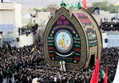 تجمع بزرگ هیئت‌های عزاداری حسینی در کوی انقلاب اهواز