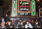 مراسم عزاداری محرم در کوی انقلاب اهواز + تصویر