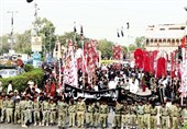شیعیان پاکستانی در روز شهادت امام یازدهم عزاداری «سکوت» برگزار کردند